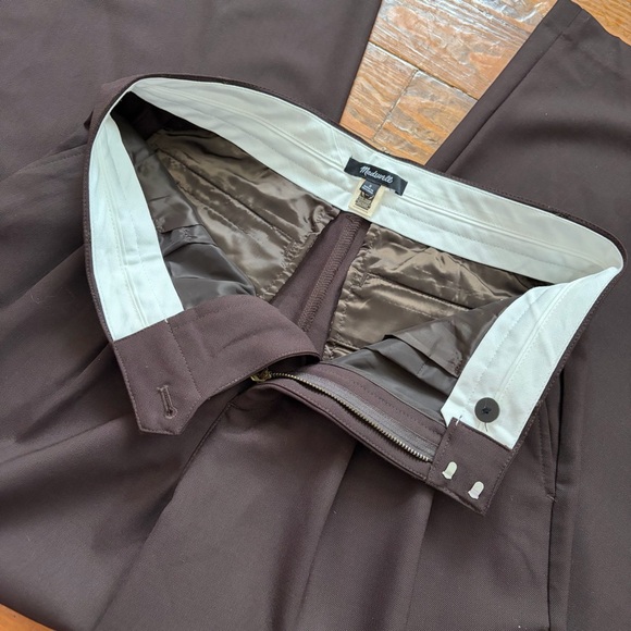 Madewell The Harlow Superwide-Leg Trousers Dark Carob Chocolate Brown size 2 - Picture 3 of 14